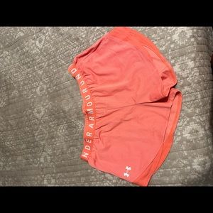LG Under Armor Shorts Bright Coral
